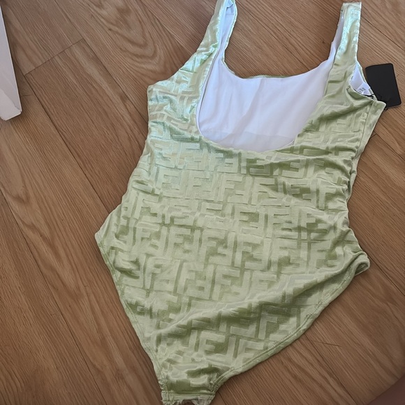 Fendi one piece bathing suit! Says XL but more like a Medium fit! BRAND NEW! - Picture 2 of 5